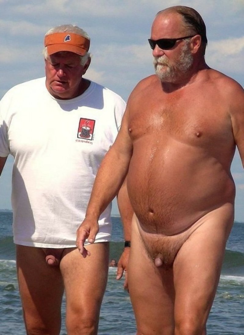 Fat man without panties