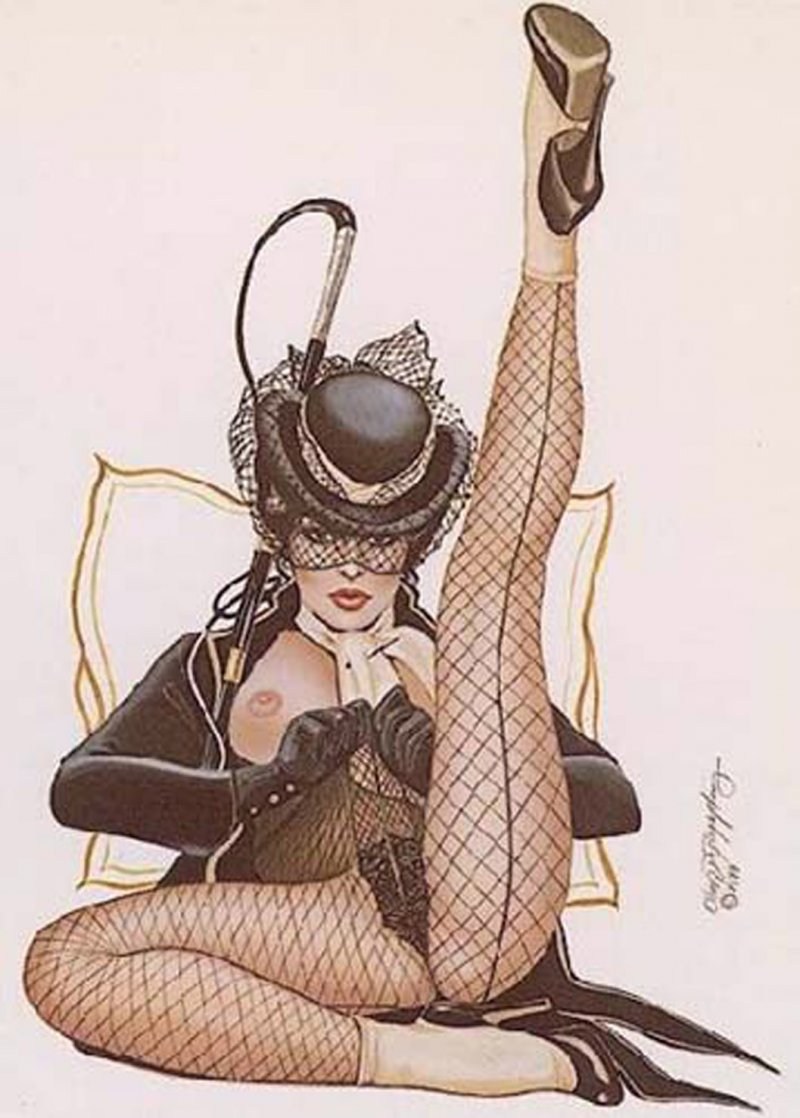 PIN-AP drawing in the style of BDSM