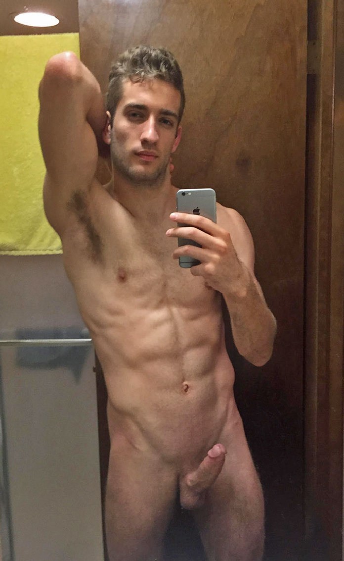 Young guys selfie member