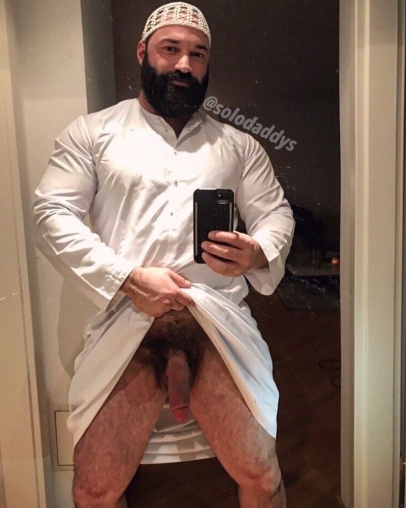 Hairy Arab with big dick