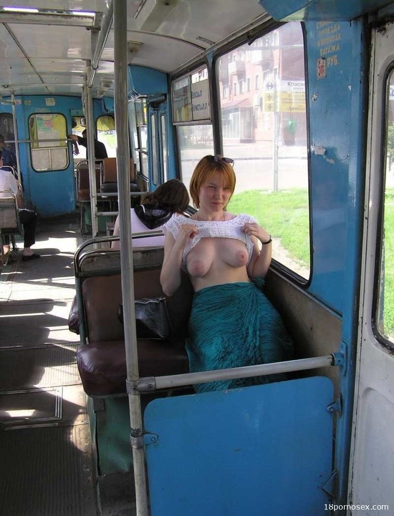 Naked in public transport