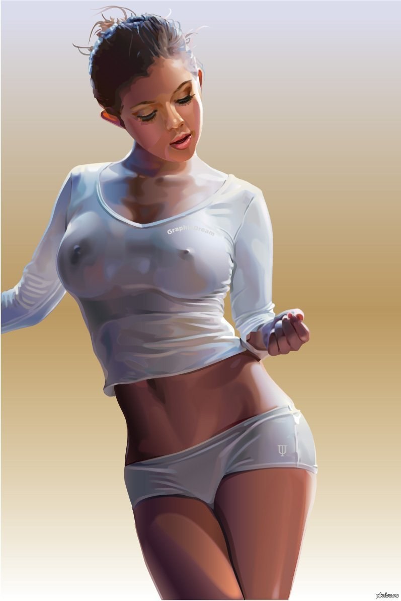 Wet T -shirts on girls