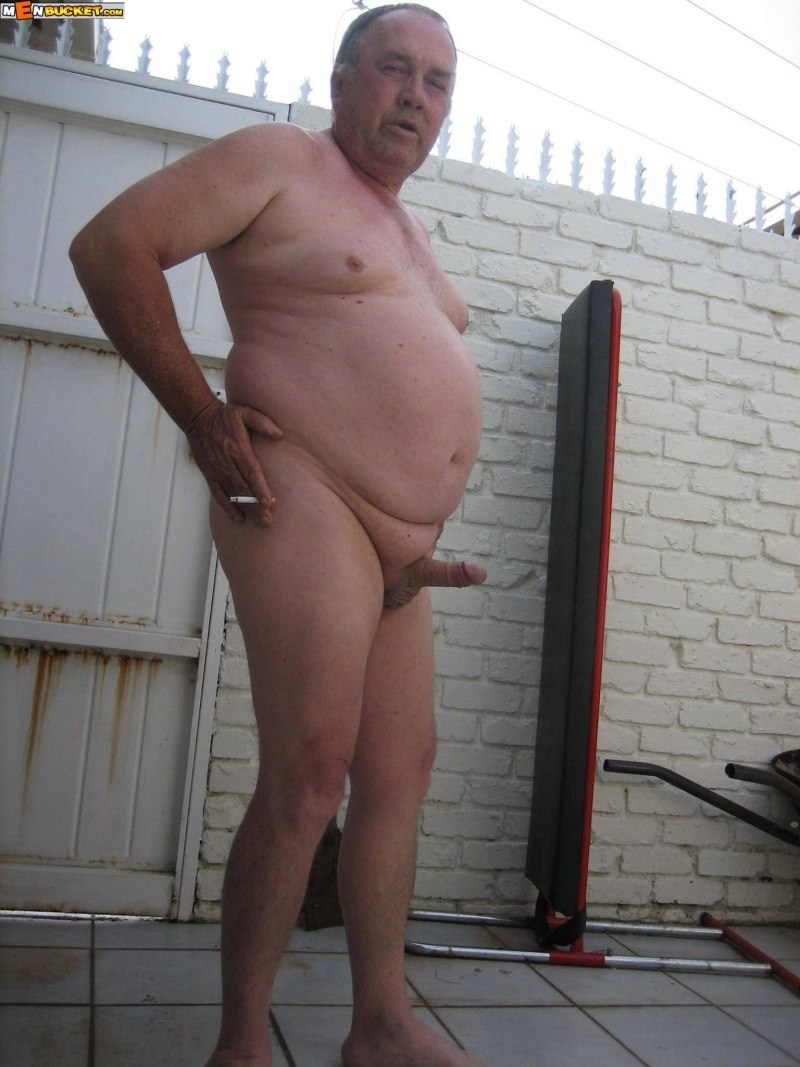 Fat naked old men