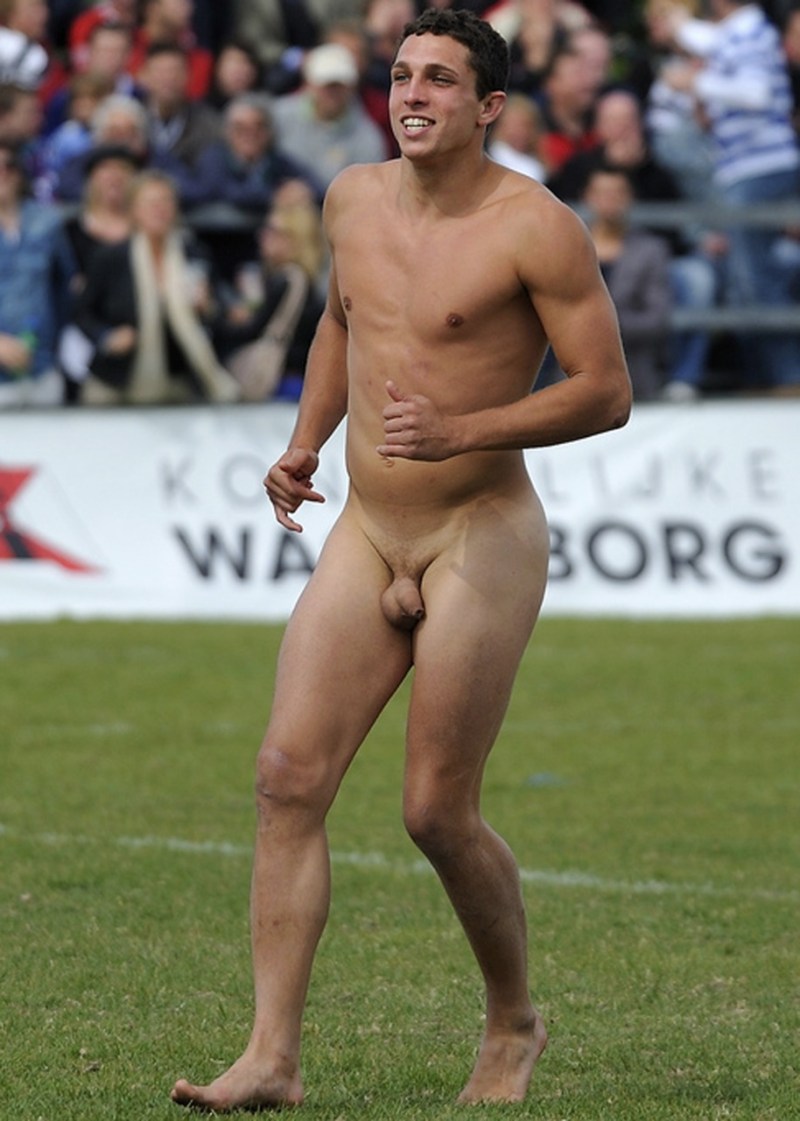Naked athletes without panties