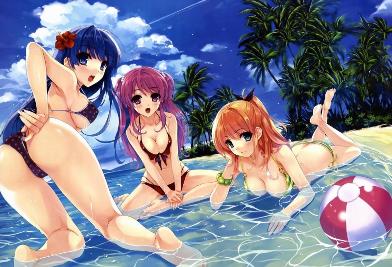 Hentai girls in swimsuits