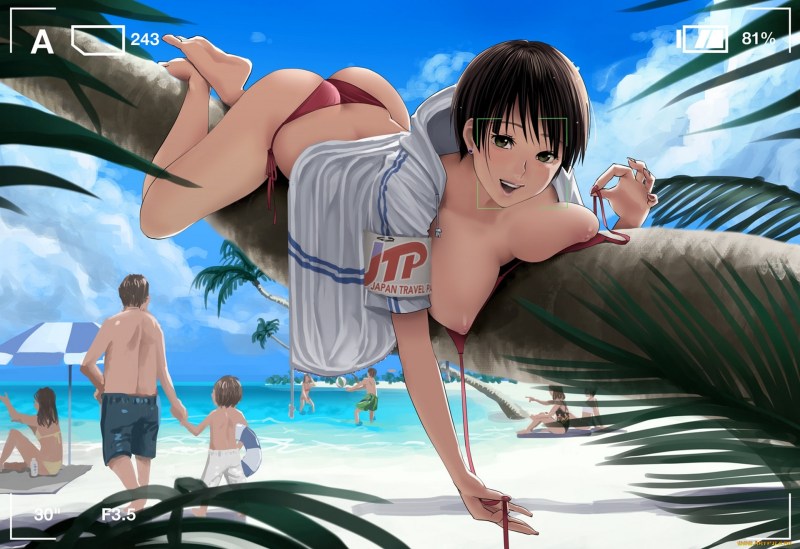 Anime erotic beach