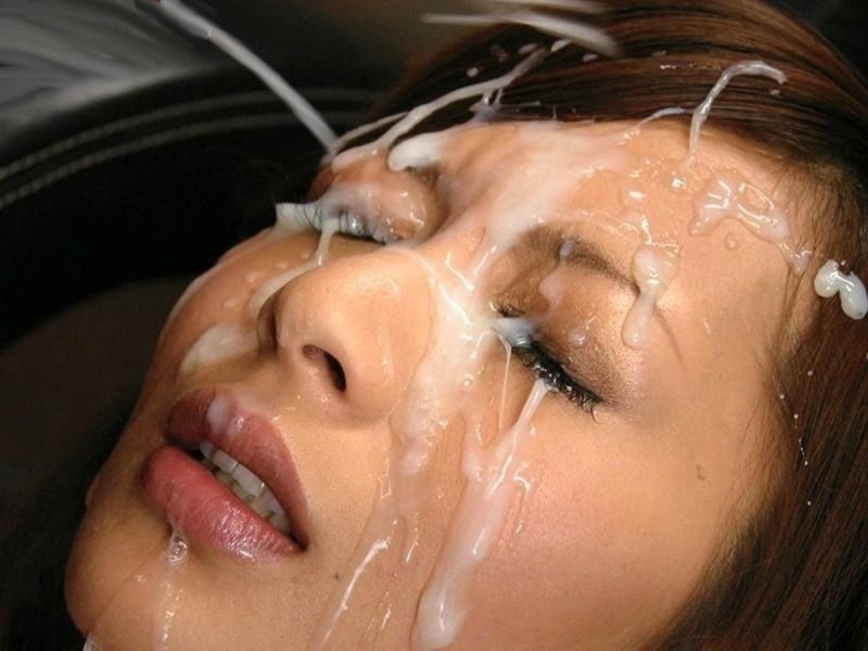 Beautiful Japanese cum on the face