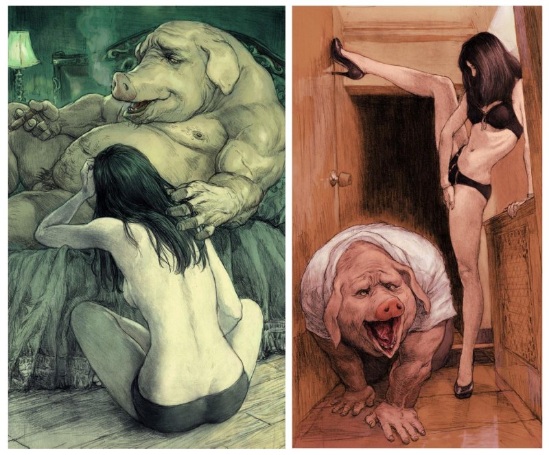 Transformation into a pig ero