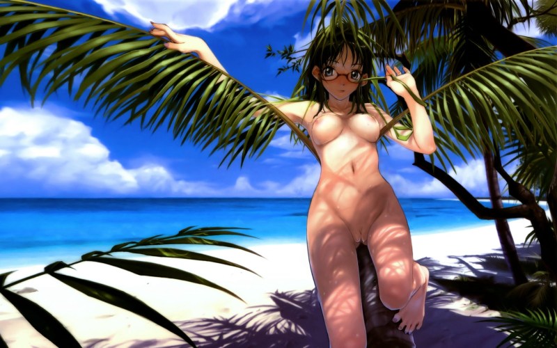 Hentai naked on the beach