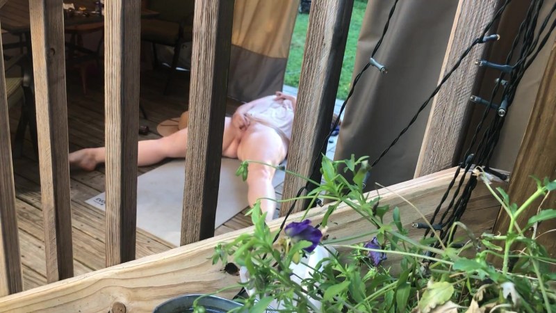 I peered behind a neighbor in the country