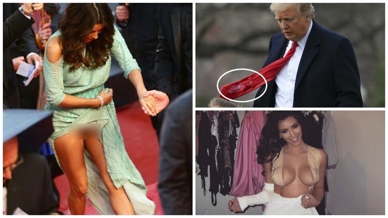 Celebrities lit the charms