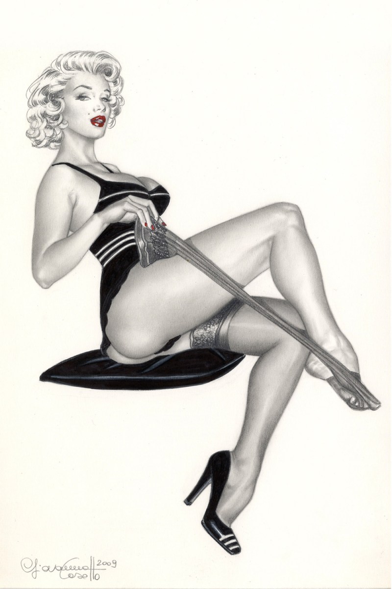 Marilyn Monroe Pin Ap drawings