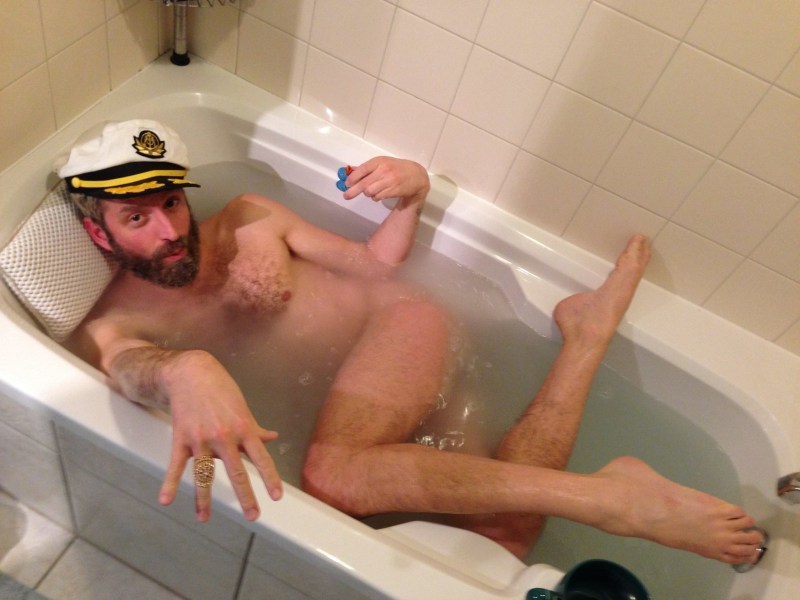 The guy in the bathroom