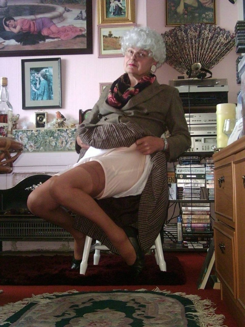 Grandmothers in pantalons and stockings