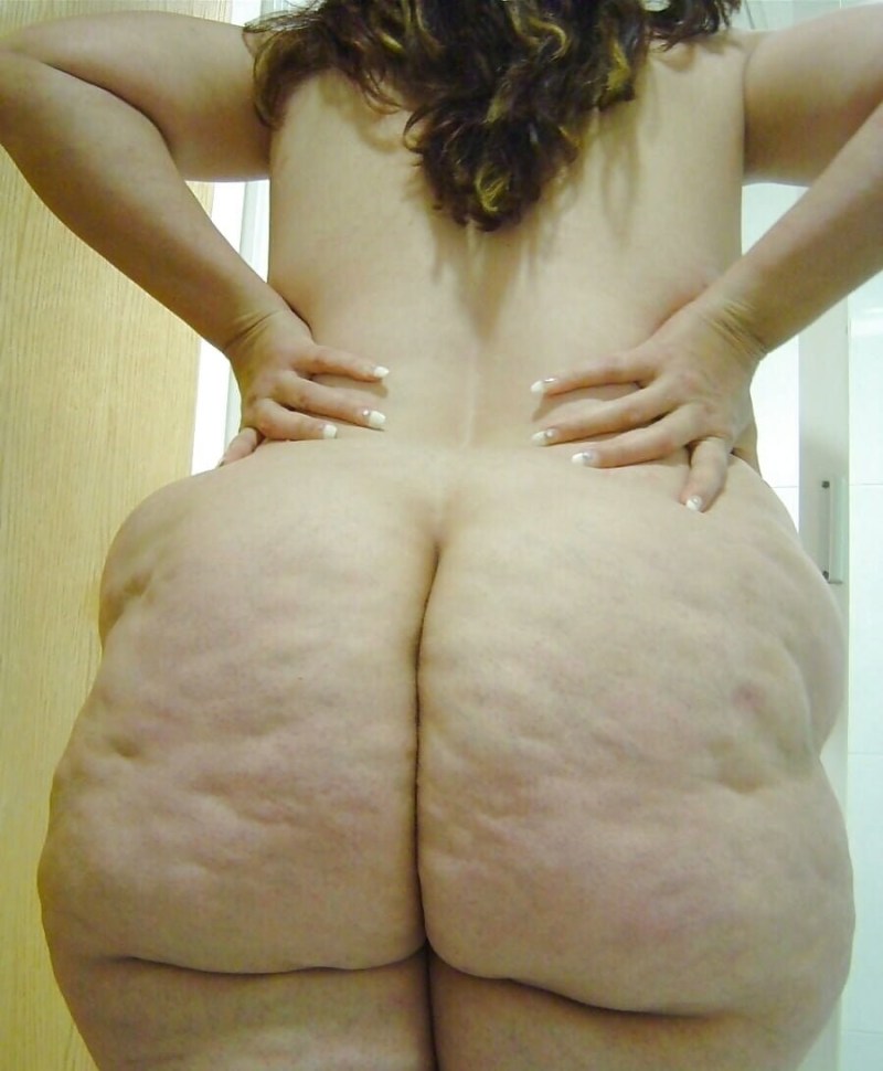 Big cellulite asses