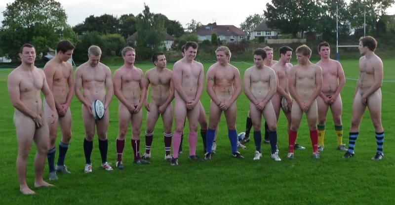 Naked football players in Germany