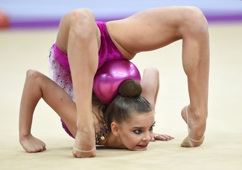 Naked gymnast Dean Averina