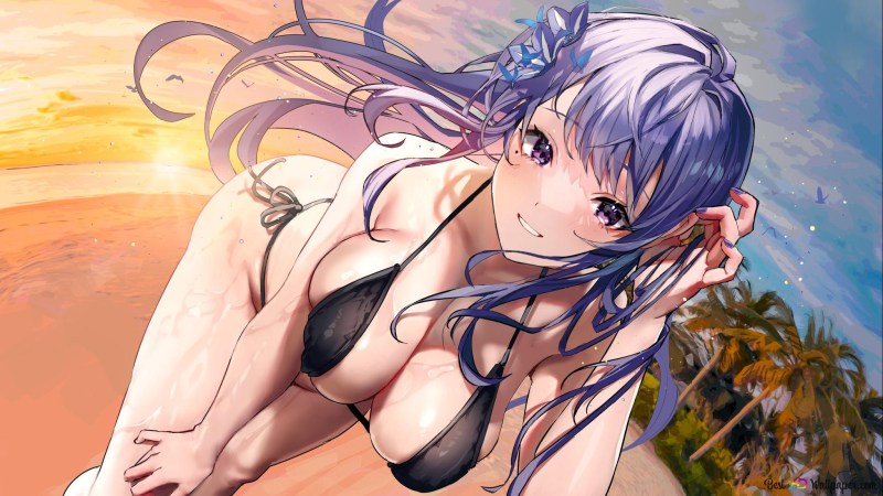Naked women in anime and in tits