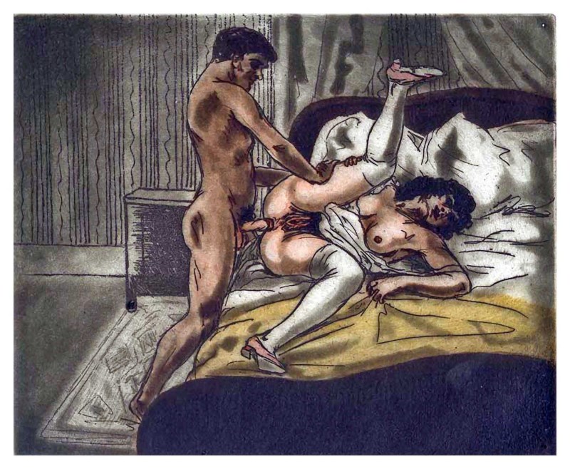 Ancient pornographic painting