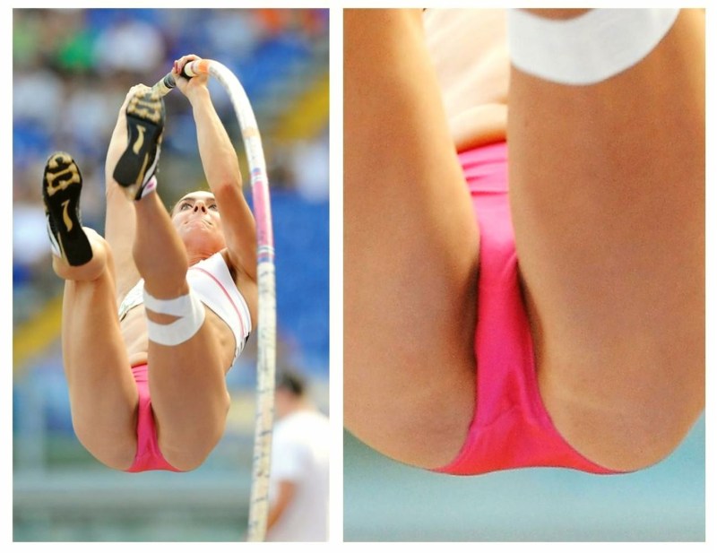 The athlete is visible