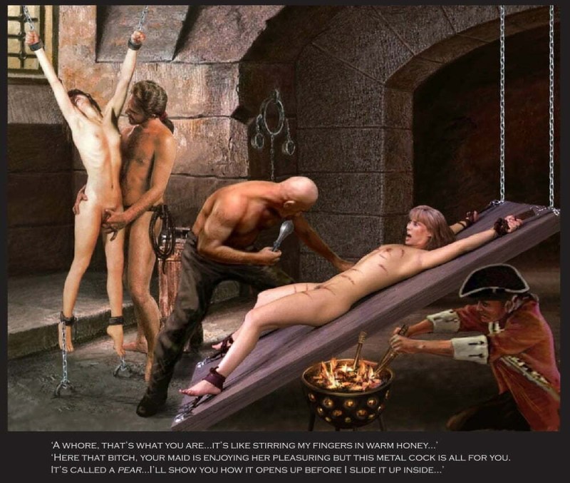 Torture of naked women in the Middle Ages