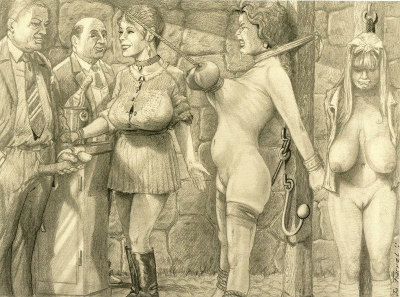 Joseph Farrell drawings BDSM