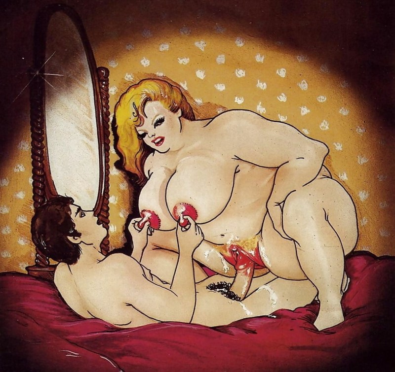 Erotic caricatures of BBW