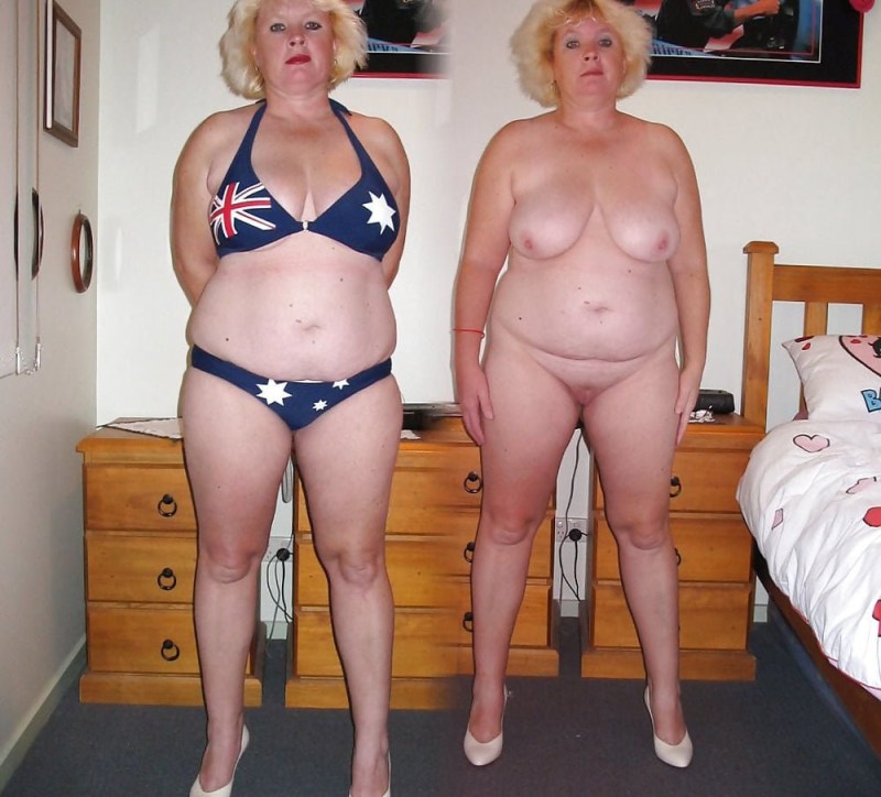 Old women without clothes