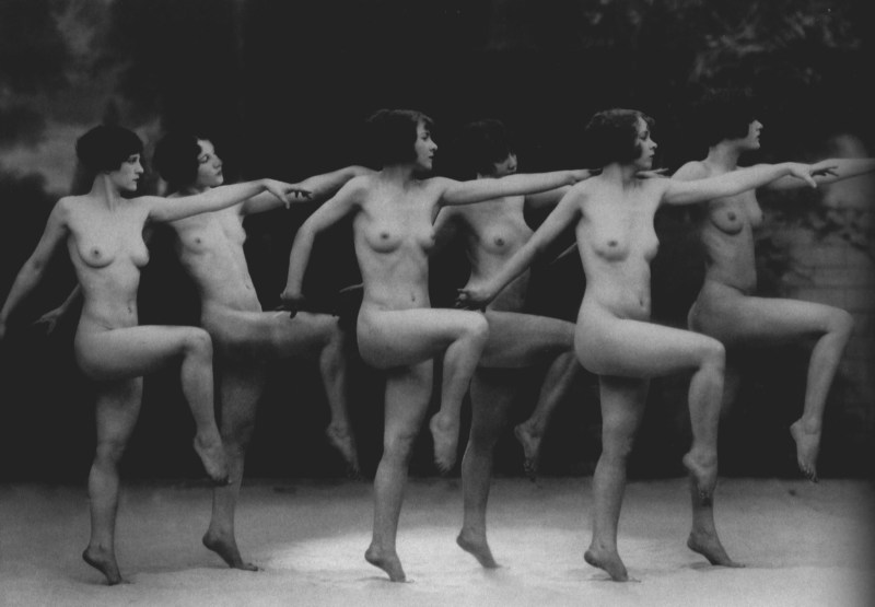 Dancing naked women