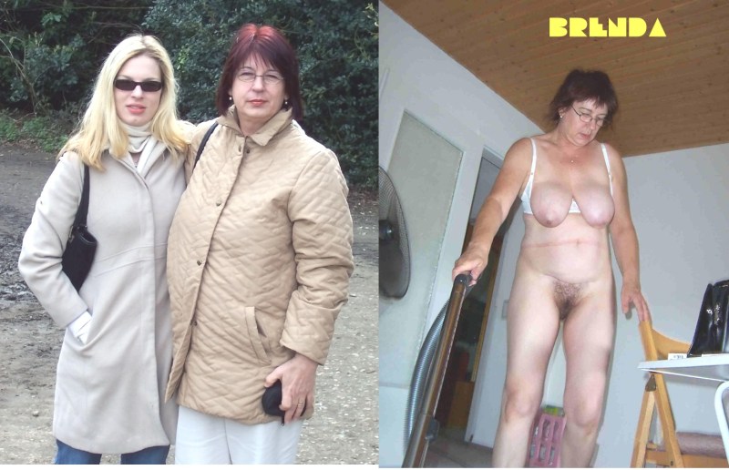 Old women dressed and undressed