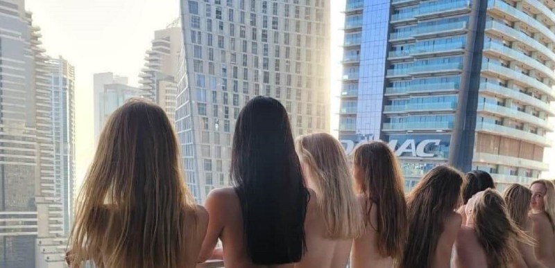 Arrested girls in Dubai