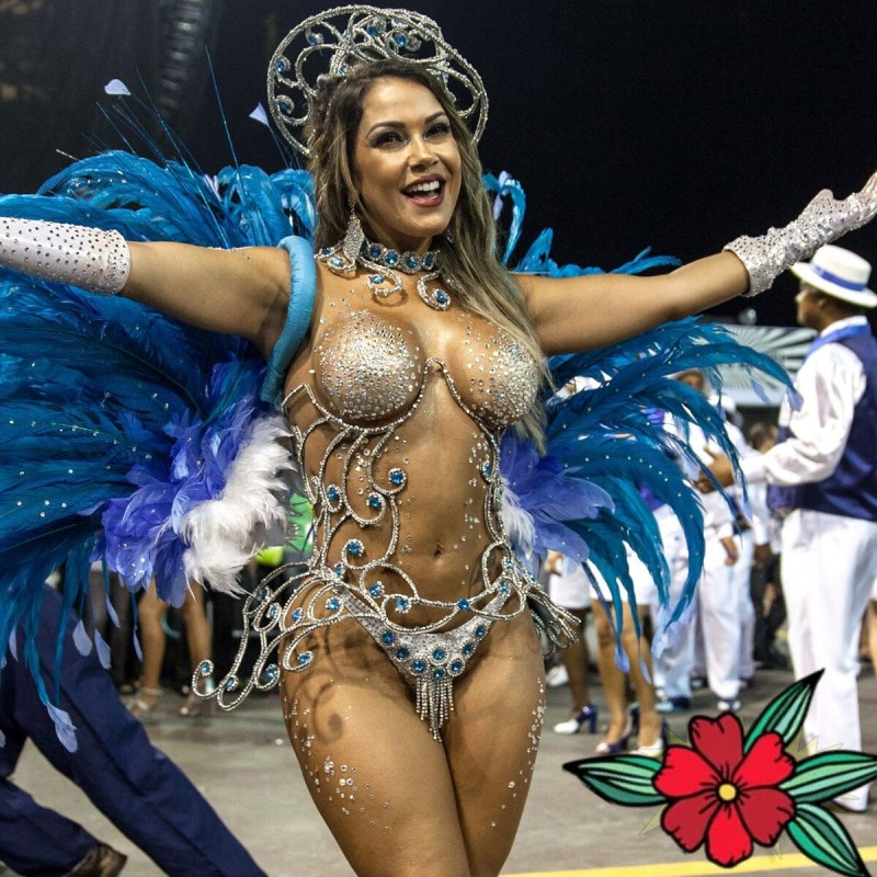 Sultry Brazilians on the carnival in Rio de Janeiro