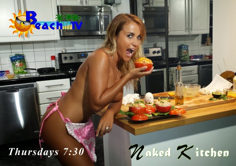 Jenny Scordamaglia in the kitchen