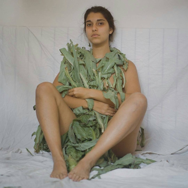 Afghan girl in linen