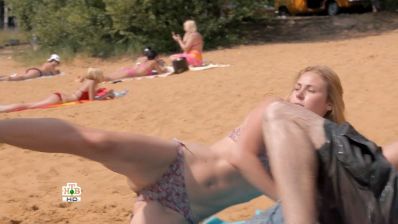 Julia Melnikova in a swimsuit