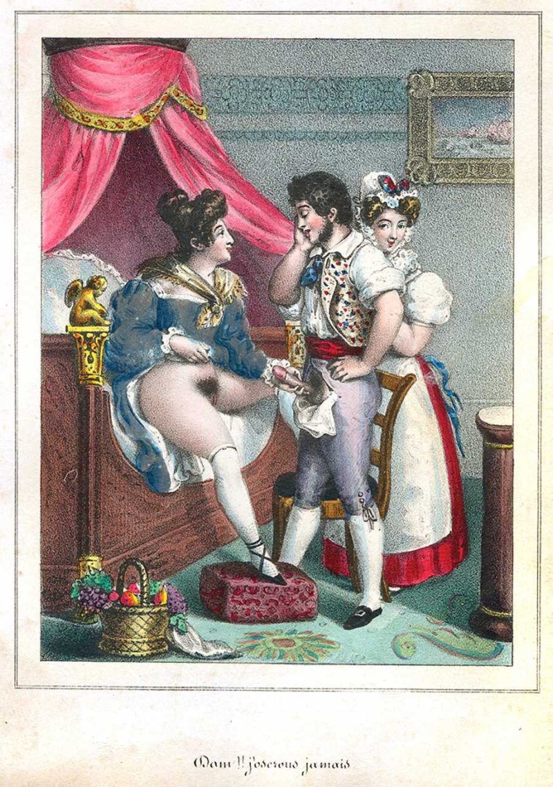 Pornographic painting of the 19th century