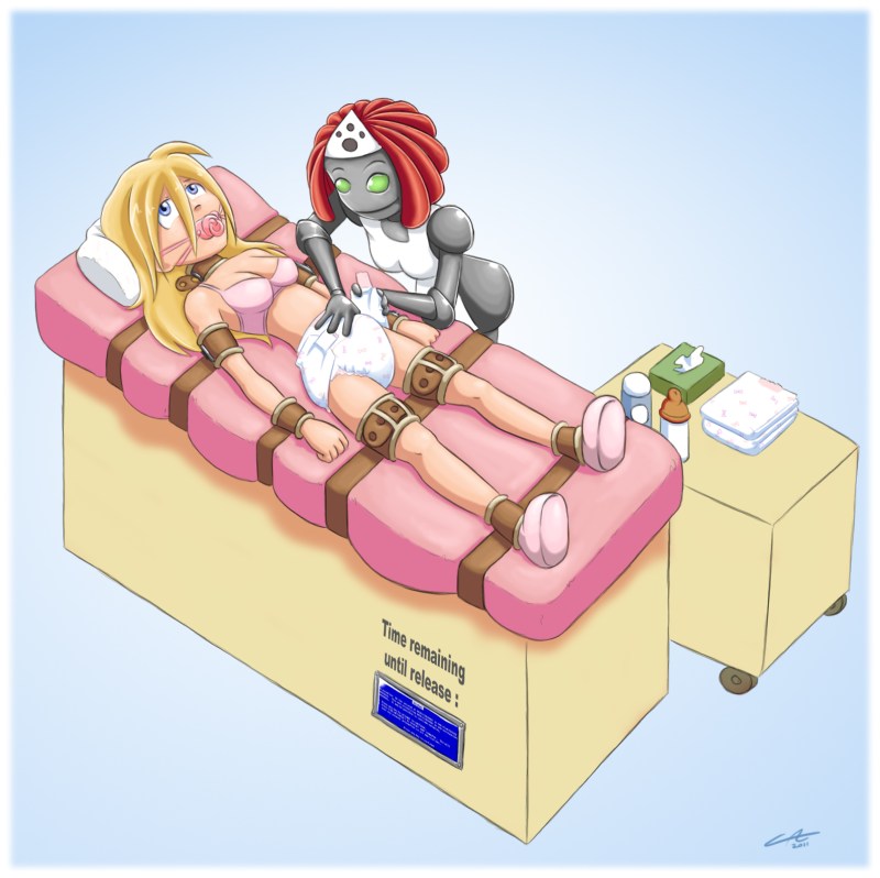 Anime Diaper ABDL robot nanny bdsm