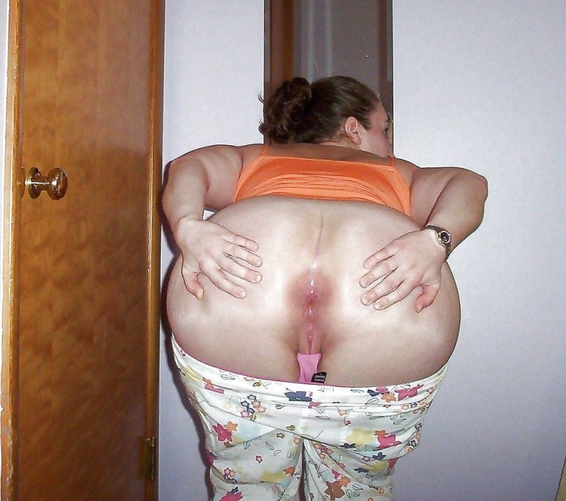 Women spread the buttocks