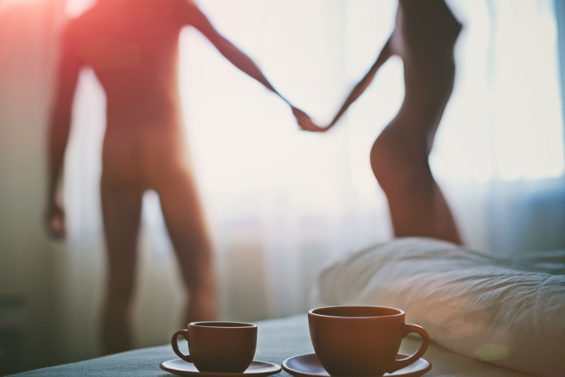 Erotic morning in bed