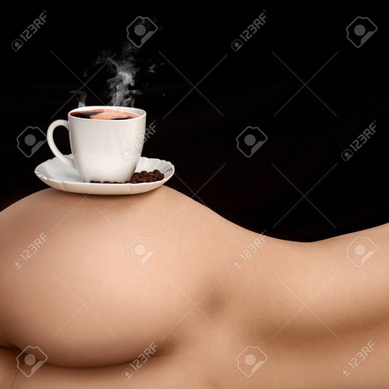 Coffee and female breasts