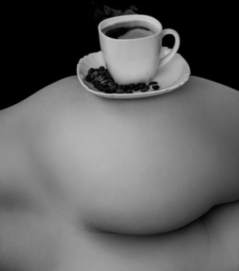 Coffee and female breasts