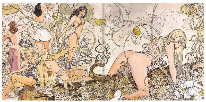 Color erotic drawings