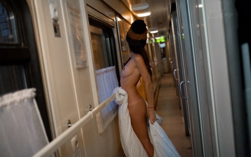 Erotic girls on the train