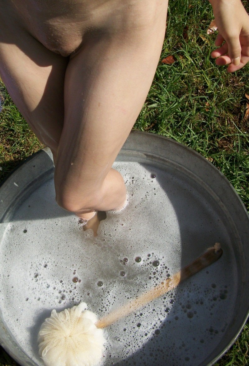 Washed to the pelvis