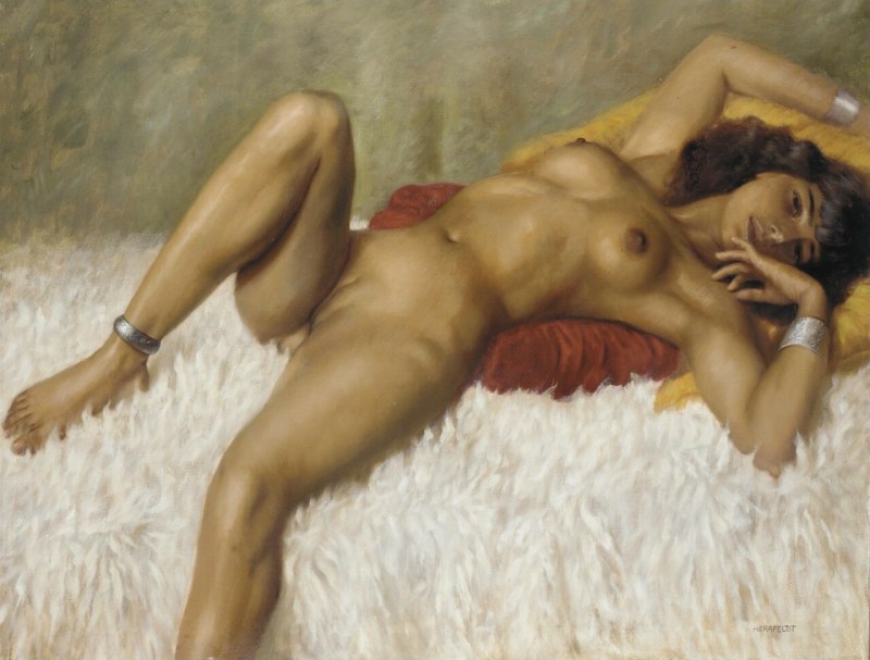Zinaida Serebryakova sleeping model