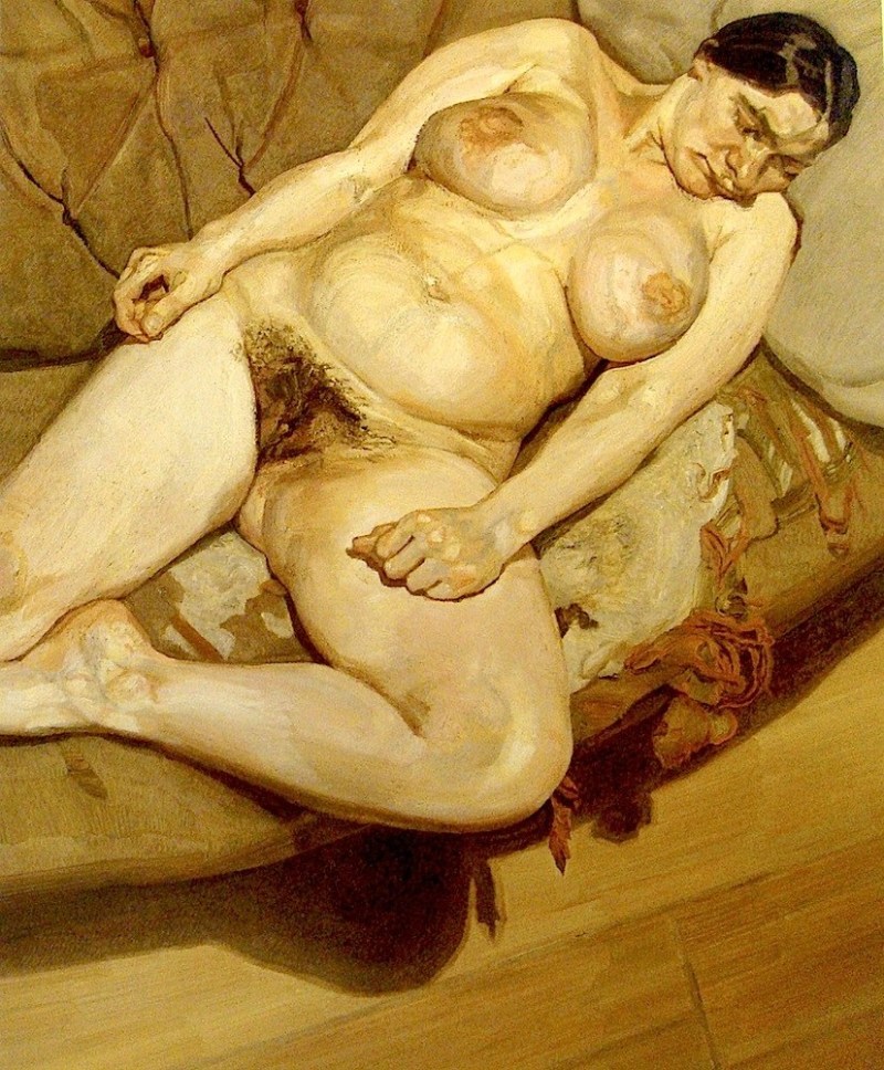 Picture Sleeping social worker Lucien Freud