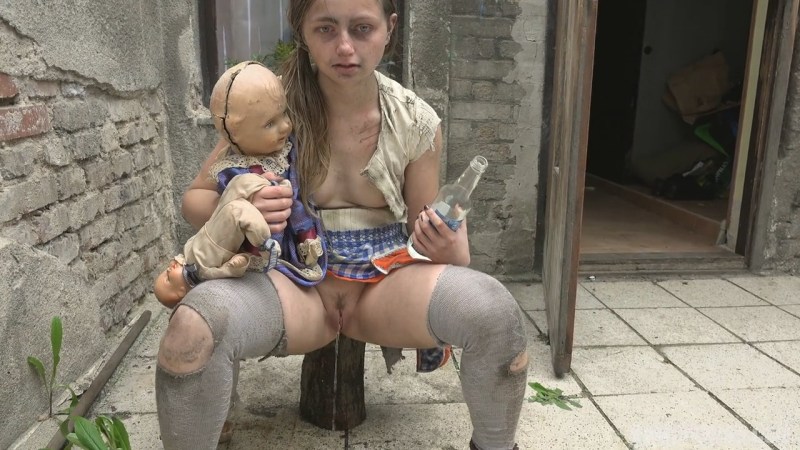 Hardly girl is naked