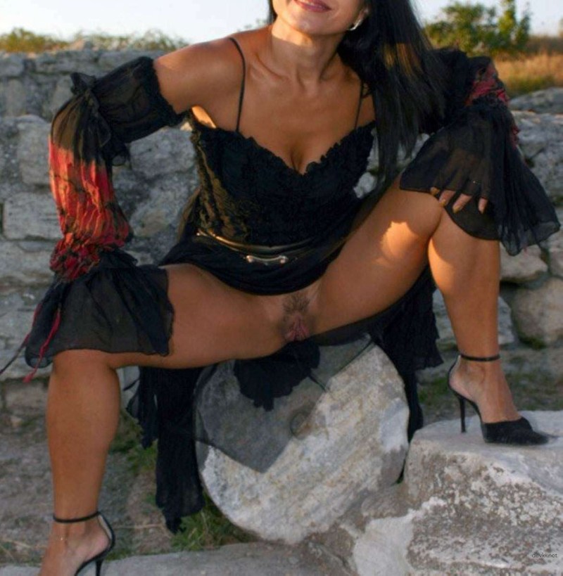 Glamorous ladies without panties