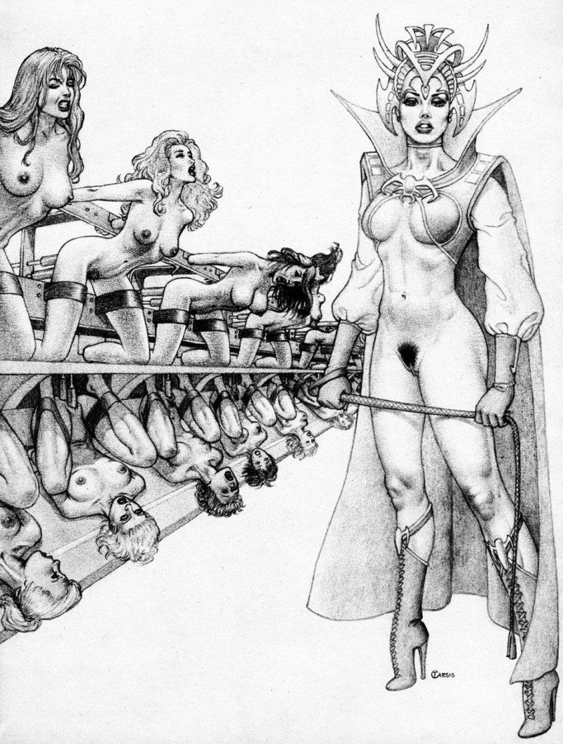 Erotic drawings of BDSM
