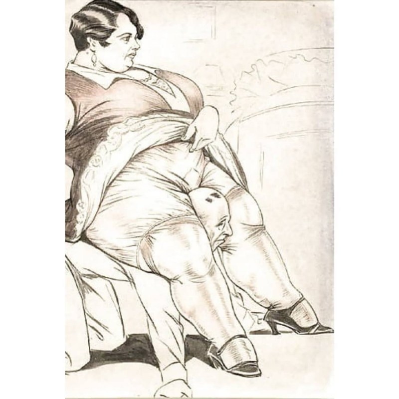 Erotic drawings woman and boy